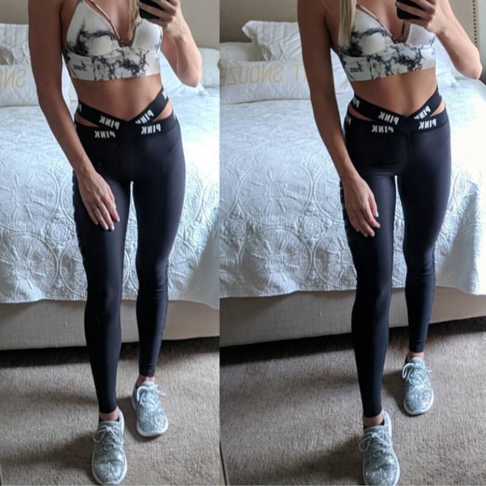 VS PINK sexy black leggings